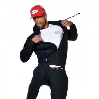 Sweat homme zippé à capuche imprimé devant Sliman Vondutch - 2