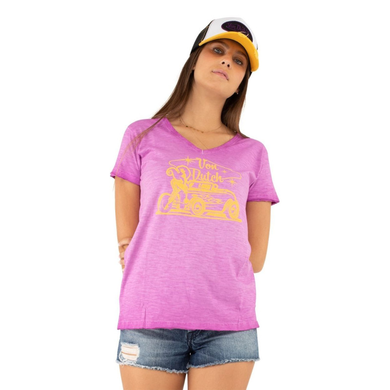 T-shirt femme en coton Hot Vondutch - 1