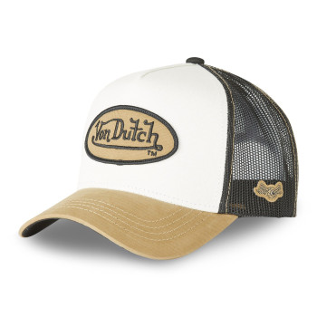 Casquette Vondutch Blanche Trucker Snapback CLASSIC