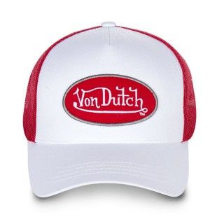 Casquette baseball homme Von Dutch BM Blanc filet rouge Vondutch - 2