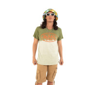 Tee Shirt Vert coupe Régular Col V effet Dégradé, Tie and Dye RON | Homme - Vondutch Vondutch - 1