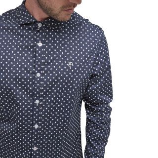 Chemise en Coton coupe Cintrée Manches longues Bleue LEO | Homme - Vondutch Vondutch - 2