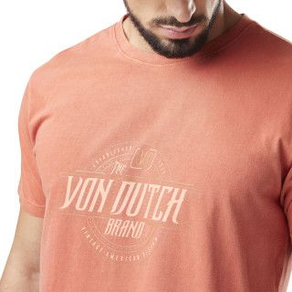 Tee Shirt Rouge Regular Col rond BRAND | Homme - Vondutch Vondutch - 2