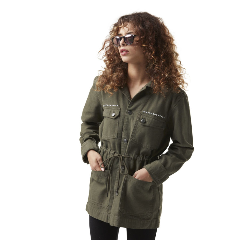 Surchemise Mi saison Verte Coton CLOUS | Femme - Vondutch Vondutch - 1