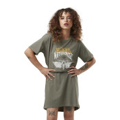 Robe T-shirt Vert Mi saison coupe Oversize Col rond WIN | Femme - Vondutch Vondutch - 1