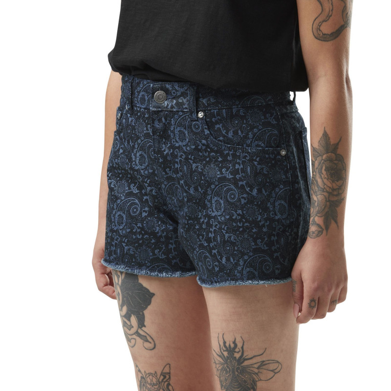 Short en Jean coupe Courte Bleu effet Effet usé Paisley | Femme - Vondutch Vondutch - 1