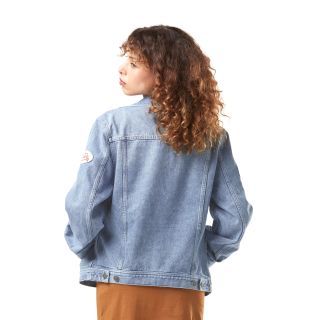 Veste en Jean effet Délavé, Usé Mi saison Bleue SALLY | Femme - Vondutch Vondutch - 2