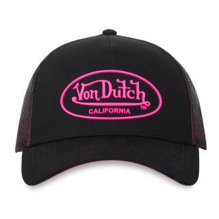 Casquette Vondutch Noir/Rose fluo Trucker Snapback DOM