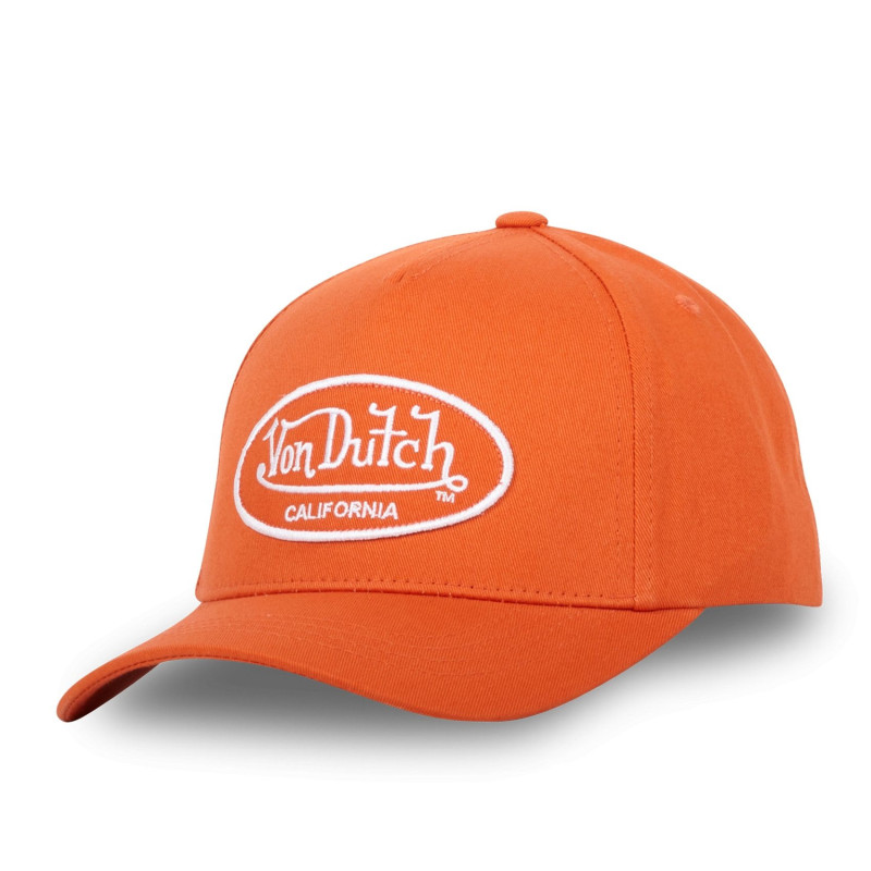 Casquette Vondutch Orange/Blanc Baseball Strapback / Boucle LOF
