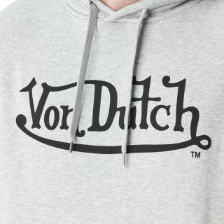Sweat à Capuche Gris Molletoné LOGAN | Homme - Vondutch | Von Dutch
