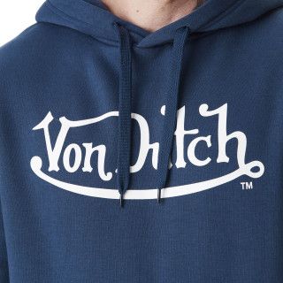Sweat à Capuche Bleu Molletoné LOGAN | Homme - Vondutch | Von Dutch