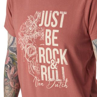 Tee Shirt Orange coupe Régular Col rond ROCK | Femme - Vondutch