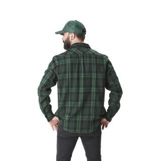 Chemise en Flanelle à carreaux coupe Regular Manches longues Verte JACK | Homme - Vondutch