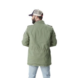 Surchemise Hiver Kaki avec Badges M65 | Homme - Vondutch