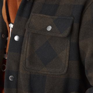 Surchemise à carreaux Polaire Hiver Marron PEPPER | Homme - Vondutch