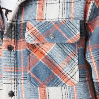 Surchemise à carreaux Polaire Hiver Bleue PEPPER | Homme - Vondutch