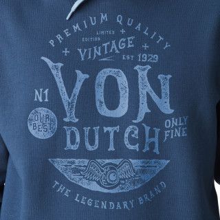 Sweat à capuche Cordon de serrage Bleu PRESTON | Homme - Vondutch