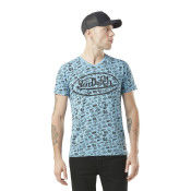 Tee Shirt Bleu coupe Regular Col V TYRON | Homme - Vondutch