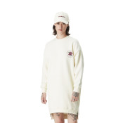 Robe Sweat Beige Hiver coupe Droite Col rond GUN | Femme - Vondutch