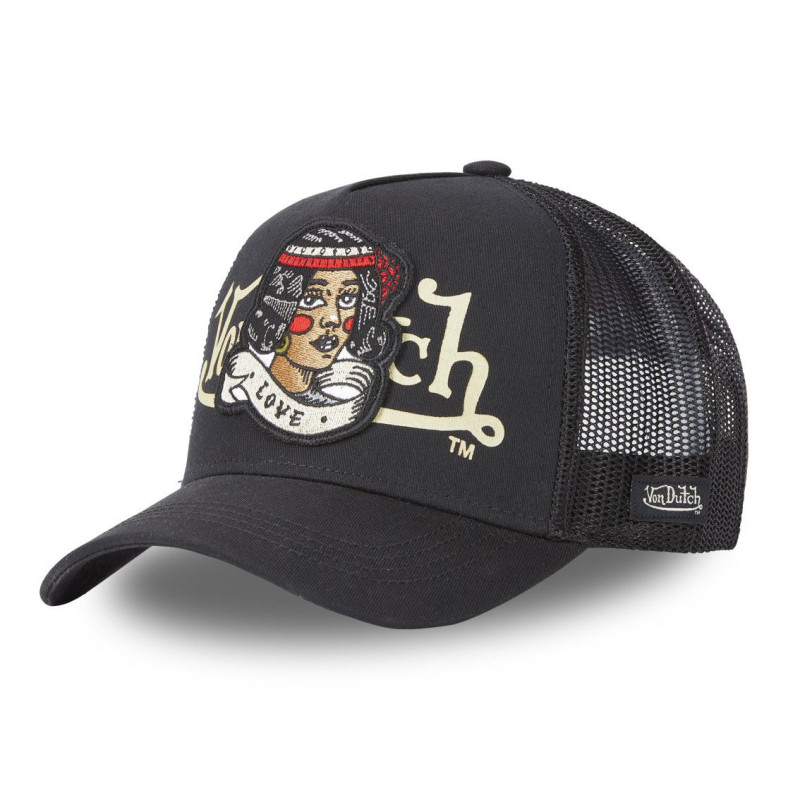 Casquette Vondutch Noire Trucker Snapback LOVE