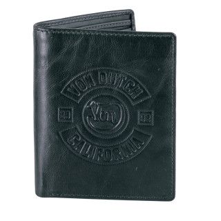 Portefeuille en cuir Vert Foncé Von Dutch 