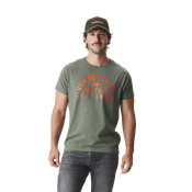 T-shirt homme col rond stretch avec logo Aki