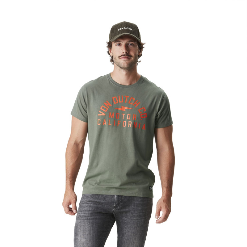 Tee Shirt Kaki coupe Regular Col rond AKI | Homme - Vondutch