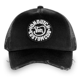 Black Von Dutch Kustom Klub mesh baseball cap