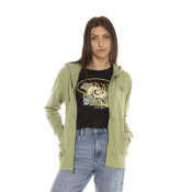 Sweat à capuche Zippé Vert DESERT | Femme - Vondutch | Von Dutch