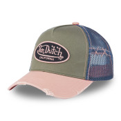 Casquette Vondutch Rose Trucker Snapback effet Usé, Patch Brodé USED | Von Dutch