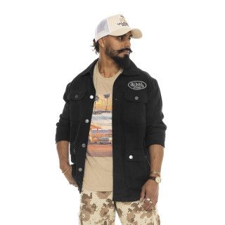 Blouson Mi saison Coton Noire Broderie Dos HART | Homme - Vondutch | Von Dutch