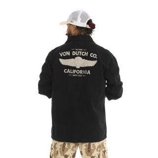 Blouson Mi saison Coton Noire Broderie Dos HART | Homme - Vondutch | Von Dutch