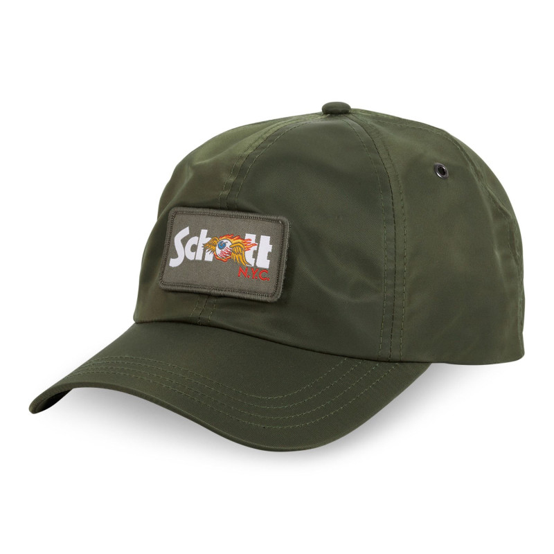 Casquette Vondutch x Schott Kaki Baseball Strapback / Boucle Effet Bombers | Von Dutch