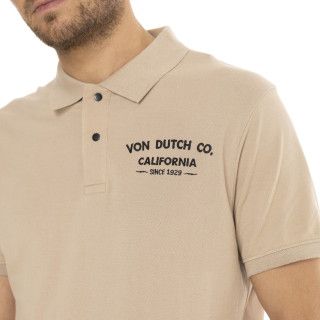 Polo Beige coupe Regular Col boutonné COMPANY | homme - Vondutch | Von Dutch
