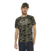 Tee Shirt Kaki coupe Regular Col rond All Over BRAD | Homme - Vondutch | Von Dutch