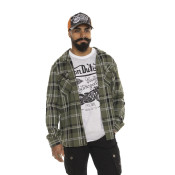 Chemise en Coton à carreaux coupe Regular Manches longues Kaki MARVIN | Homme - Vondutch | Von Dutch