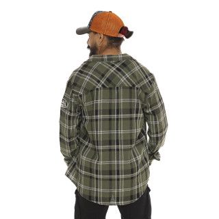 Chemise en Coton à carreaux coupe Regular Manches longues Kaki MARVIN | Homme - Vondutch | Von Dutch