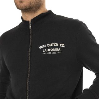 Sweat Sans capuche Zippé Noir Molletonné FLAVOR | Homme - Vondutch | Von Dutch