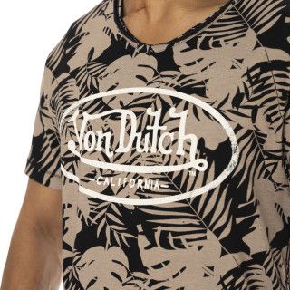 Tee Shirt Beige coupe Regular Coton Imprimé Col rond RON | Homme - Vondutch | Von Dutch