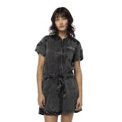 Combi short zippé à manches courtes femme avec patch Ltd Original | Von Dutch