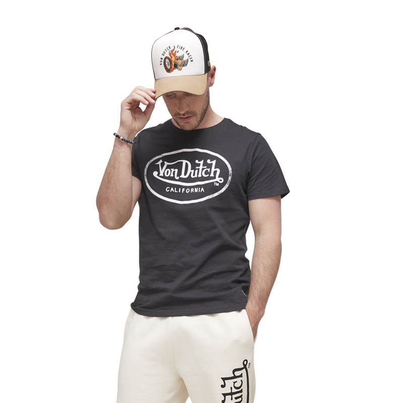 T-shirt Von Dutch homme Aaron A Noir