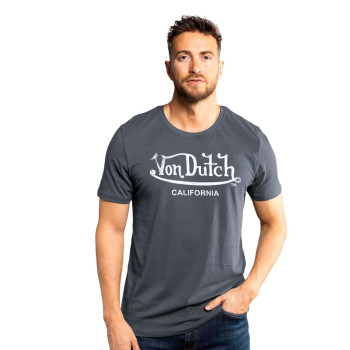 Tee Shirt Gris coupe Regular Col rond FIRST | Homme - Vondutch