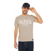 Tee Shirt Beige coupe Regular Col rond FIRST | Homme - Vondutch | Von Dutch