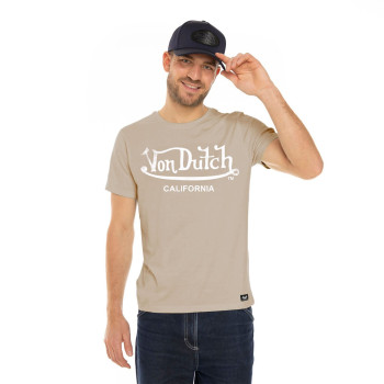 Tee Shirt Beige coupe Regular Col rond FIRST | Homme - Vondutch