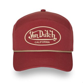 Casquette Vondutch Rouge Six panel Scratch CORD | Von Dutch