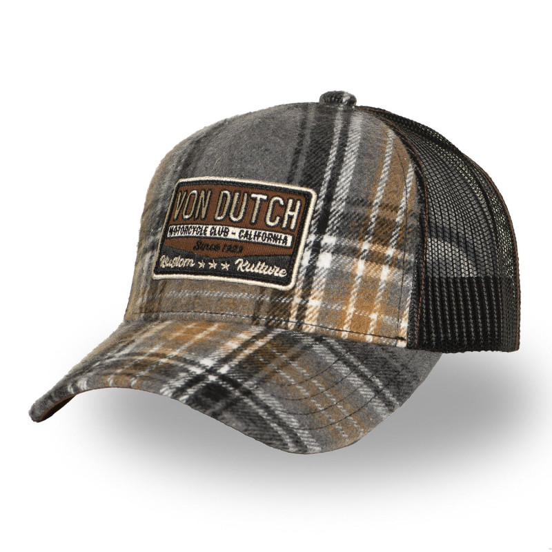Casquette Vondutch Grise Baseball Snapback CAR | Von Dutch