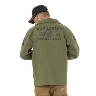 Veste à capuche Mi saison Kaki REVOLT | Homme - Vondutch | Von Dutch