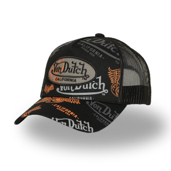 Casquette Vondutch Noire Trucker Snapback CAFE