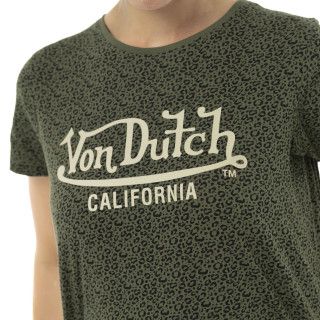 Tee Shirt Kaki coupe Régular Col rond LÉOPARD | Femme - Vondutch | Von Dutch