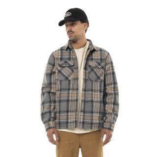 Surchemise à carreaux Polaire Hiver Beige PEPPER | Homme - Vondutch | Von Dutch